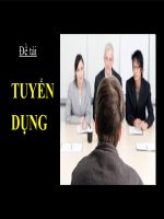 Tuyển dụng tại doanh nghiệp docx