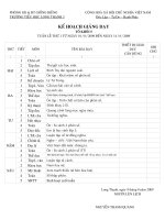 LỊCH BÁO GIẢNG LỚP 5