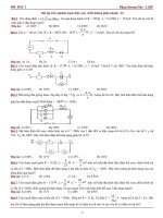 Bài tập trắc nghiệm mạch điện xoay chiều không phân nhánh - 01 pot