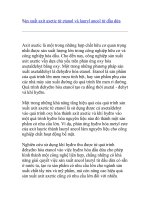 Sản xuất axit axetic từ etanol và lauryl ancol từ dầu dừa doc