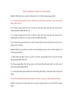 TRẮC NGHIỆM LƯỢNG TỬ ÁNH SÁNG pptx