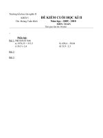 đề KT toán 5 cuối học kì
