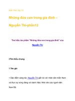 Kiến thức lớp 12 Những đứa con trong gia đình – Nguyễn Thi-phần12 ppt