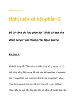 Kiến thức lớp 12 Nghị luận xã hội-phần12 ppsx