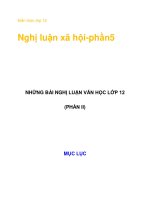 Kiến thức lớp 12 Nghị luận xã hội-phần5 pdf