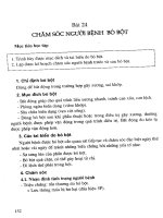 Giáo trình điều dưỡng ngoại khoa (Bài 24) pps