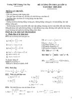 đề cương ôn thi lại lớp 11 HVT