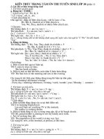 đề tuyển sinh anh văn và lớp 10 THPT