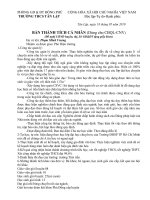 Mẫu - bản thành tích cá nhân