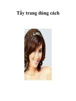 Tẩy trang đúng cách ppsx