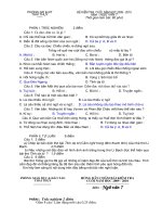 Đề kiểm tra Ngữ văn 7 năm 2009-2010