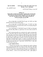 THÔNG TƯ 154 BTC : ĐIỀU CHỈNH TRỢ CẤP CÁN BỘ NGHỈ VIỆC.