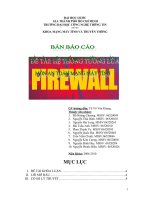 Báo cáo đề tài hệ thống tường lửa môn an toàn mạng