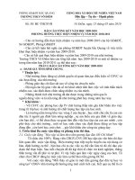 Báo cáo tổng kết năm học 2009-2010 theo mẫu mới