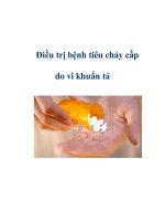 Điều trị bệnh tiêu chảy cấp do vi khuẩn tả potx