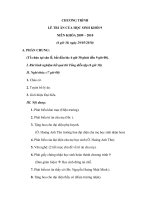 chương trình lễ tri ân