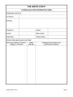 Mẫu Thông tin cá nhân (xin việc) Form2 docx