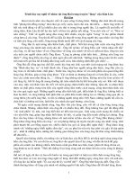 Cảm nhận về NV ông Hai trong tp Làng...