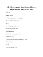 Cấp Giấy chứng nhận tiêu chuẩn sản phẩm thực phẩm chức năng sản xuất trong nước doc