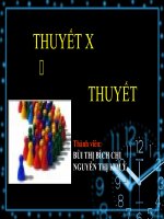 THUYẾT X VÀ THUYẾT Y ppt
