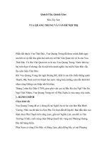 VUA QUANG TRUNG VÀ VẤN ÐỀ NỘI TRỊ pptx