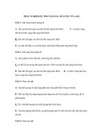 TRẮC NGHIỆM SỰ PHÁT QUANG. SƠ LƯỢC VỀ LAZE ppt