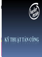 Đồ án an toàn mạng và bảo mật mạng: Các phương pháp tấn công mạng phổ biến hiện nay