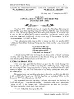 báo cáo công tác đội và phong trào thiếu nhi năm 2009-2010