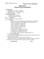 Biên bản kiểm tra quỹ công đoàn