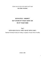 Quy định quy chuẩn quốc gia về kỹ thuật điện phần 2 doc