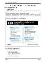 Đồ án an toàn mạng và bảo mật mạng   kỹ thuật tấn công mạng