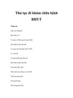 Thủ tục đi khám chữa bệnh BHYT pptx