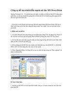 Công cụ hỗ trợ mạnh mẽ cho trình diễn Powerpoint