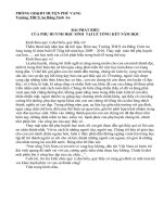 Bài phát biểu của PHHS nhân lễ tổng kết năm học