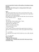 *GỬI DỰ THI ĐƯỜNG LÊN ĐỈNH OLYMPIA