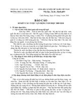 Báo cáo sơ kết các cuộc vận động của ngành GD