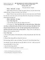 Đáp án và đề thi khảo sát CLGV Tiểu học Nghĩa Đàn