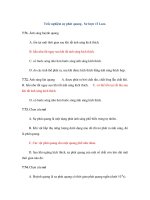 Trắc nghiệm sự phát quang . Sơ lược về Laze pot