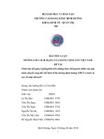 ĐƯỜNG LỐI CÁCH MẠNG - Quá trình chuyển sang thể chế kinh tế thị trường định hướng XHCN pps