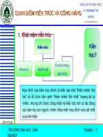 KIẾN TRÚC VÀ CÔNG NĂNG - CƠ SỞ THIẾT KẾ KIẾN TRÚC ppsx