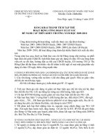 Báo cáo thành tích tập thể CĐ 2009-2010