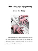 Định hướng nghề nghiệp tương lai sao cho đúng? pot