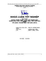 Hoàn thiện pháp luật về thơng mại hàng hoá của Việt Nam đáp ứng yêu cầu gia nhập WTO