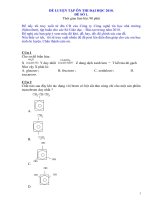 ĐỀ LUYỆN TẬP ÔN THI ĐẠI HỌC 2010 MÔN HÓA HỌC potx