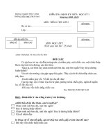 Đề Kt TV2 giữa HK1 2009-2010