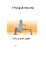 4 bài tập cho thân trên pptx