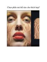 Chọn phấn má thế nào cho thích hợp? pot
