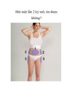 Hút một lần 2 ký mỡ, tin được không? pot