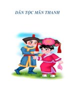 DÂN TỘC MÃN THANH docx