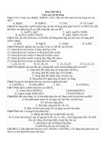 Bài tập hoá TN số 4